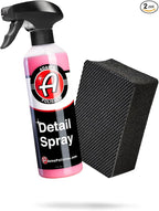 Adam's Polishes Detail Spray & Clay Block Kit- Reusable Hybrid Clay Bar Sponge that Removes Embedded Residues Like Brake Dust, Paint Overspray, & Industrial Fallout from Your Car, Truck, Van, or RV