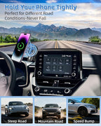 PZK Car Phone Mount for 2019-2025 2026 Toyota Corolla/Corolla Hatchback/Corolla Cross 2022-2025 2026 Accessories 8-inch Screen Magnetic 15W Fast Wireless Charging Car Phone Holder Not Affect Vent
