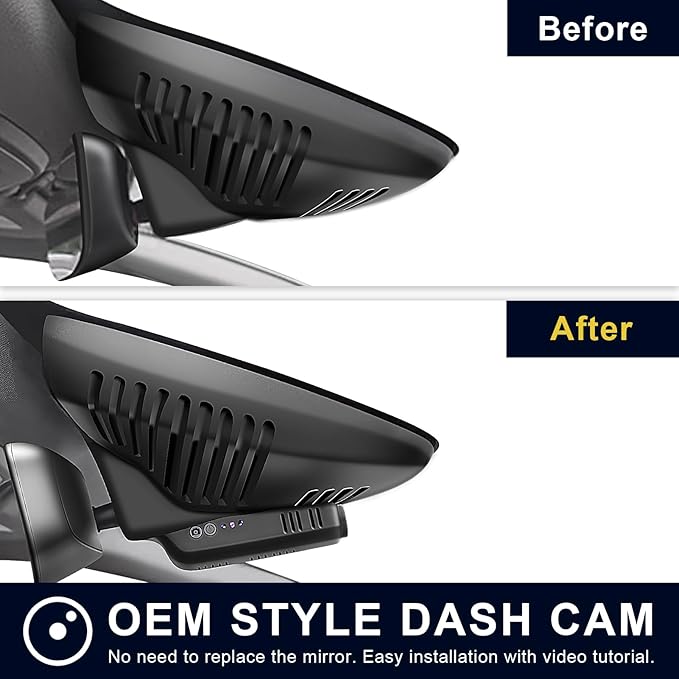 Mangoal 4K Dash Cam Custom for Volvo XC60 2013 2014 2015 2016 2017(Model B),T5 T6 Gen 1 Facelift Accessories,OEM Look, UHD 2160P Video, WiFi & App,Easy to Install,64GB Card