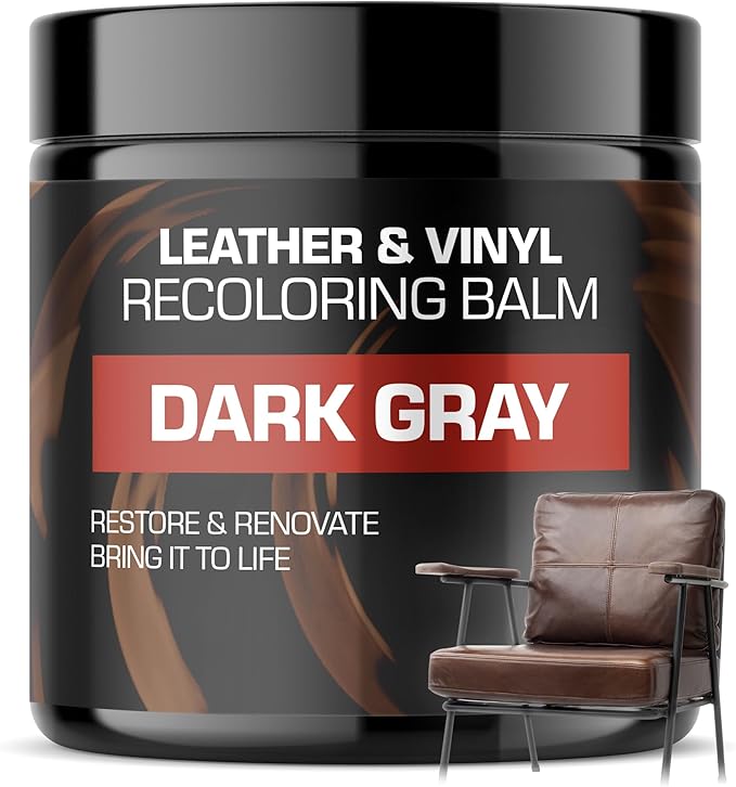 FORTIVO Leather Recoloring Balm, Color Restorer, Scratch Remover, Couch Paint and Repair, Leather Balm for Couches