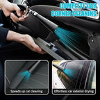 High Pressure Car Cleaning Gun with 2 Nozzles & Brush, Air Blow Gun for Interior Detailing, Dry Cleaning Tool for Dust Removal, Works with Air Compressor Only (No Water Needed)
