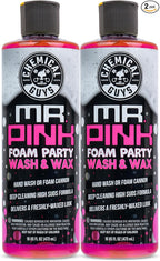 Chemical Guys CWS2211602 Mr. Pink Foam Party Wash & Wax (Works with Foam Cannons, or Bucket Washes) Safe for Cars, Trucks, SUVS, Motorcycles, RVs & More, (2-16 fl oz) Tangerine Scent