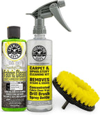 Chemical Guys Foaming Citrus Fabric Clean Drill Brush Kit - High Foaming Stain and Odor Remover, Upholstery, Floor Mat & Car Carpet Cleaner, Deep Cleans & Deodorizes, Citrus Scent - 16 fl oz