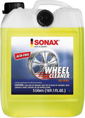SONAX Full Effect Wheel Cleaner 230500 | Heavy-Duty Brake Dust Remover for All Wheels | Safe on Painted, Alloy, Chrome & Stainless Steel | pH Neutral, Acid-Free, with Color-Changing Action | 5 Liter