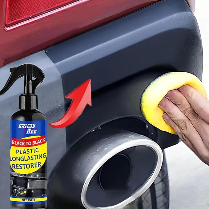 Ultimate Car Plastic and Trim Restorer – Back to Black Restores Faded Trim, UV Protection, Long-Lasting Ceramic Coating, Non-Greasy Formula for Interior and Exterior