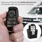 Key Fob Holder for Ford Bronco Sport 2021 2022 2023 2024 2025 Center Console Cup Holder Insert Key Organizer Interior Accessories for Bronco Sport