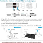 AMKI 16W Fiber Optic Lights,Starlight Headliner Light Kit APP/Remote Control Sound Activated Mode for Car&Home Decoration,Optical Fiber Cable Strands 0.75mm/0.03in 6.5ft/2m 300pcs