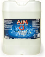 AIM Chemicals Brake Away Non-Acid Wheel & Tire Cleaner - Heavy Duty Degreaser & Engine Cleaner - Removes Brake Dust, Grease, Grime, Aluminum Brighteners - Ideal for Cars, Boats, RVs & Equipment, 5 Gal