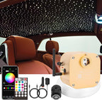 CHINLY Starlight Headliner Kit Twinkle 550pcs 13.1ft 0.02in 16w Fiber Optic Lights kit, Music Mode Bluetooth APP Control Remote, RGBW Star roof Lights for Star Headliner/Home Theater/Pool Ceiling