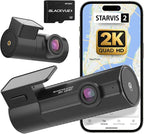 BlackVue Elite 8-2CH 64GB Dash Cam - 2K+2K Dash Cam Front and Rear, Dash Camera for Cars, Starvis 2, Dual HDR, Free SD Card, Wi-Fi, GPS, Night Vision, Smart Parking Mode, Smart Event Recording Dashcam