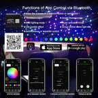 AKEPO 20W Dual-Head Dual-Color Fiber Optic Light Source, Twinkle+APP Control + Same or Different Color + Music Activated+28-Key Remote for Car Headliner Star Home Star Ceiling Kit