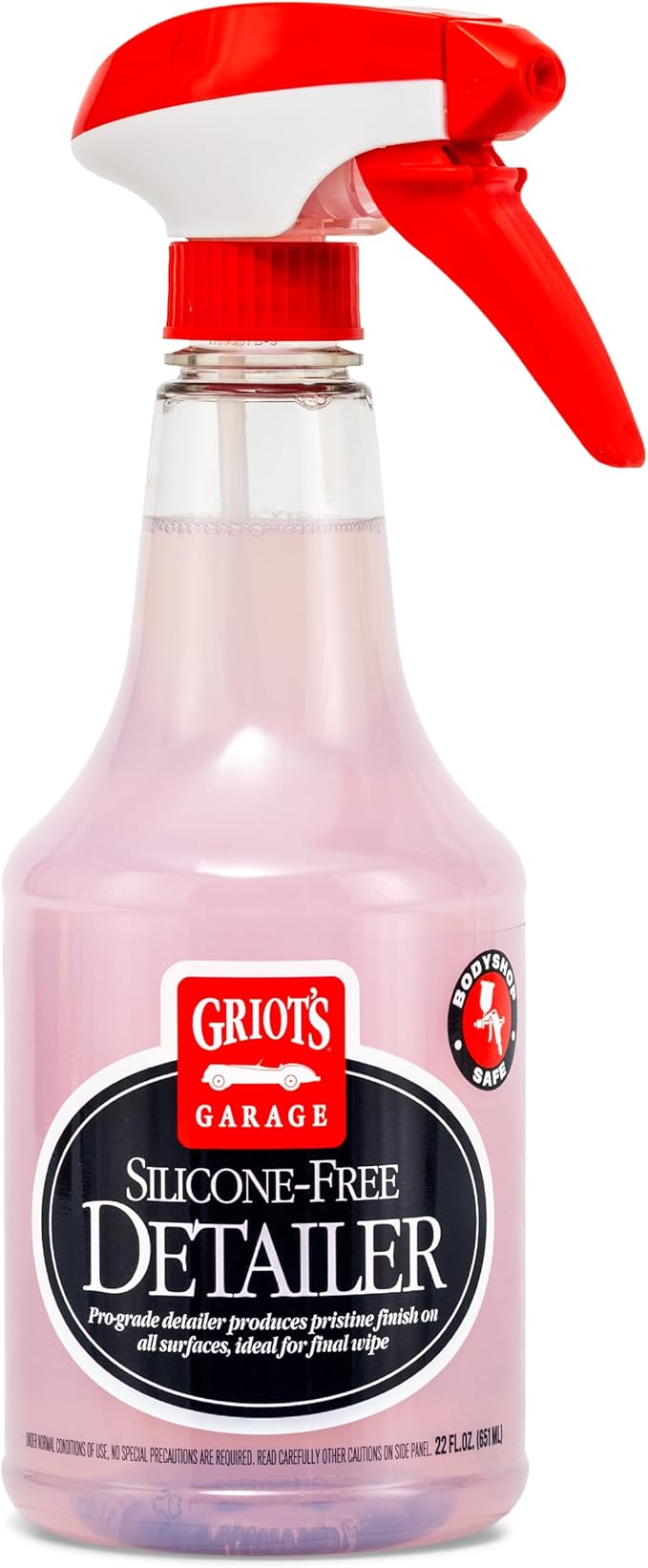 Griot's Garage Silicone-Free Detailer, Car Exterior Cleaner, Lubricated, Body-Shop Safe Auto Detail Spray for All Paint Finishes, 22oz, 10928