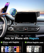 Car Phone Holder for Kia Seltos 2021 2022 2023 Accessories Apply to 8/10.25 Inch Touchscreen 15W Fast Wireless Charger Screen Fixed Clip HandsFree Cell Phone Mount 360° Rotation