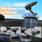 Wireless Car Charger - 15W Fast Wireless Charging Car Mount, 360° Adjustable Vacuum Magnetic Suction Phone Holders for Car, Magnetic Phone Holder for iPhone 17 16 15 14 13 12