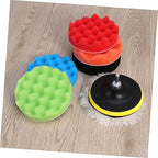 ERINGOGO 7pcs Car Polish Kit Buffing Sponge Pads Disc Set for Car Cleaning Detailing