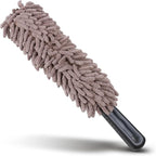 Wuyaoyao Car Duster Interior & Exterior, 13.78" Soft Microfiber Auto Duster Brush, Lint & Scratch Free Car Detailing Cleaning Brush, Multipurpose Dusting Tool for Auto Office Home Furniture (Gray)