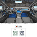 Interior Ambient Light Package 64 colors Replacement for new Benz GLC Class X254 W254 2023-2025year (CVS-8056-C-G)