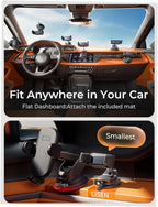 LISEN Suction Phone Mount for Car, [95% Cases Friendly] Car Phone Holder Mount Dashboard Phone Holder, Easy One Touch Suction Cup Cell Phone Car Mount