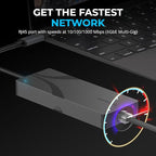 SABRENT USB-C Hub & SSD Enclosure, 6-Port Dock with M.2 SSD Slot, 90W Power Delivery, USB 3.0 & 2.0 Ports, 4K HDMI, RJ45 Gigabit Ethernet (HB-6PNV)