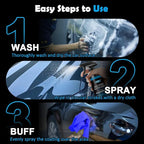 Ceramic Coating Spray for Cars, Nano Ceramic Car Wax Spray, Hydrophobic Top Coat, High Gloss Paint Protection, Water Beading Quick Detailer, Scratch & UV Protection Car Polish Spray -17 Fl.Oz