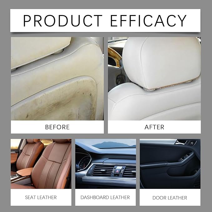 Leather Restoration Cream & Conditioner ,leather honey leather cleaner Maintenance Cream for Car Interiors, Seats, Furniture – UV Protect, Anti-Crack, Scratch Remover & Hydration5.29 oz (1)
