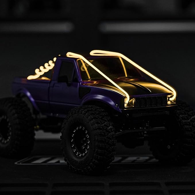INJORA RC LED Strip Lights Flexible Cuttable for TRX4M SCX24 1/24 1/18 Crawlers Upgrade(5 Color)