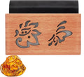 Wood Car Air Freshener - Car Odor Eliminator for Visor Clip, Vehicle Scent Diffuser for Cabin, Truck & SUV (Amber)