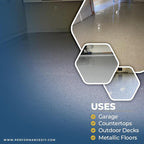 PerformanceDIY Good Full Kit Epoxy Floor Coating- Gray Base with Canyon Brown 1/4" flakes-Light Flake Coverage,Covers 500 sq. ft.-for Garage,Basement, Patio,Commercial Floors,Concrete-Non-Toxic