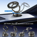 Kairiyard Phone Holders for Your Car, [80+LBS Strongest Suction & 2800gf Magnetic] 360° Adjustable Foldable Vacuum Magnetic Suction Car Cell Phone Holder Mount Compatible for MagSafe iPhone Car