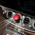 Car Air Freshener Vent Clip Fragrance Long Lasting Auto Odor Eliminator - Made with Natural Plant Extracts - Red Leather Diffuser with 2 Pieces Blue Moment Scent Refills