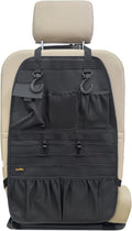 ECWKVN Car Seat Back Organizer, Heavy Duty Back Seat Organizer with Multiple Storage Pockets, Work Truck & SUV Seat Back Storage Bag for Tools, Tablet, Bottles & Essentials – Universal Fit