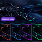 Car Interior Lights for Suzuki Equator Hustler Xbee XL6 Ertiga Solio Bandit/Landy/S-Cross LED Car Interior Atmosphere Lamp Car Ambient Lighting Kits,Blue