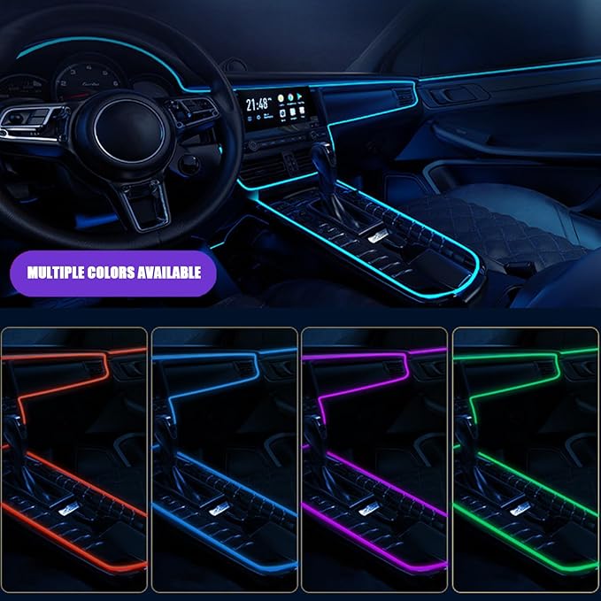 Car Interior Lights for Volkswagen Eos/SpaceCross/Fox/CrossFox SpaceFox LED Car Interior Atmosphere Lamp Car Ambient Lighting Kits,Blue