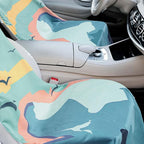 Hahafelt 2 Pack Car Seat Towel Covers with Storage Bag, 63 x 32 Inch Universal Non Slip Waterproof Sweat Protector for Car Truck, Gym Swimming Running, Machine Washable (Yosemite,Sasquatch)
