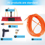 Extendable Telescopic Window Cleaning Pole Kit - 3-12m Water Fed Brush with 30cm Head for Conservatory Solar Panel Truck & Home Window Cleaning