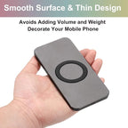 uxcell Magnetic Adapter Ring, 2Pcs Magnetic Sticker Ring ABS Universal Magnet Wireless Charging Conversion Kit for Mobile Phone Case Wireless Charger, Black