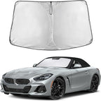 EcoNour Windshield Sunshade Compatible for BMW Z4 / M2 / M8 2003-2022 2023 2024 2025 2026, Sun Visor for Front Windshield & Window Sun Shade Cover, UV Heat Blocker & Protector, Car Accessories