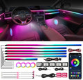 WEBUPAR Dreamcolor Acrylic Interior Car Lights, 22 in 1 RGB Car LED Strip Lights with APP Control and 213 Color Modes, Car Accessories Car Decorative Lights, Neon Car Ambient Lighting Kits