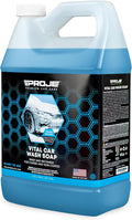 PROJE' Vital Car Wash Soap - PH Balanced Formula Gloss Enhancing Shine - Ultimate Cleaning Power For Foam Cannon & Bucket Washes - Professional Detailing Soap - 128 Fl Oz