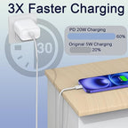 for iPhone 17 Charger Fast Charging,10Foot Long USB C Cable with 20W PD iPhone 17 Pro Max Charger USB C Fast Charging Block for iPhone 17/17 Air/17 Pro/17 Pro Max/16 Plus/16 Pro Max/15/15 Pro Max/iPad