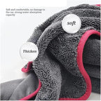 Microfiber Car Cleaning Towel - Super Absorbent Thick Drying Cloth for Detailing and Washing(Blue 40x40cm)