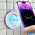 3 Pack Wall Mount Magnetic Phone Holder for iPhone 17/17 Pro/17 Pro Max/Air/16 15 14 13 12 Pro Max Plus mini, Hands-Free Magnet Shower Mirror Cell Phone Holder/Car Sticker Phone Stand, White