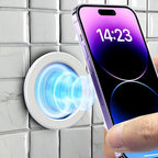 3 Pack Wall Mount Magnetic Phone Holder for iPhone 17/17 Pro/17 Pro Max/Air/16 15 14 13 12 Pro Max Plus mini, Hands-Free Magnet Shower Mirror Cell Phone Holder/Car Sticker Phone Stand, White