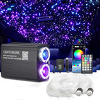 32W Twinkle Starlight Headliner Light,1100pcs 13.1ft Star Lights for Car Dual Color LED Fiber Optic Light RGBW Changing Color Stars APP/Remote Control Music Sync Car Interior Decro/Home/Party