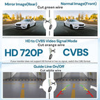X1P HD Backup Camera License Plate Rear View Camera for Car, IP69 Waterproof Cámaras de Reversa para Autos with Clear Night Vision, Wide View Angle Universal Camera for Truck SUV RV Pickup