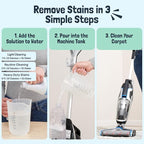 Sunny & Honey Heavy Duty Carpet Cleaner Solution for Machines - Powerful Stain and Surface Odor Eliminator For New and Deep-set Pet Messes - For Rugs, Couches and Upholstery (32fl oz, Spring Mint)