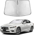 EcoNour Windshield Sunshade Compatible for Infiniti Q50 2014-2022 2023 2024, Sun Visor for Front Windshield & Window Sun Shade Cover, UV Heat Blocker & Protector, Car Accessories