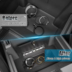 Center Console Vault for 2023 2024 2025 Chevy Silverado 1500/ GMC Sierra 1500 2500 3500 HD, Hidden Console Safe with Digital Lock, Durable Carbon Steel Console Safe Organizer Lock Box
