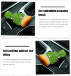 zipelo Auto Interior Dust Brush, Car Detailing Cleaning Brush with Diamond, Bling Handle Soft Bristles Dusting Tool, Scratch Free Dirt Clean Brushes for Vehicle Dashboard, Air Conditioner Vent (Green)