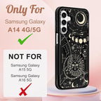 for Samsung Galaxy A14 5G Phone Case - Compatible with MagSafe Women Girls Cute Magnetic Protective Cover Girly Aesthetic Sun Moon Heavy Duty Shockproof Design for Samsung Galaxy A14 5G Cases